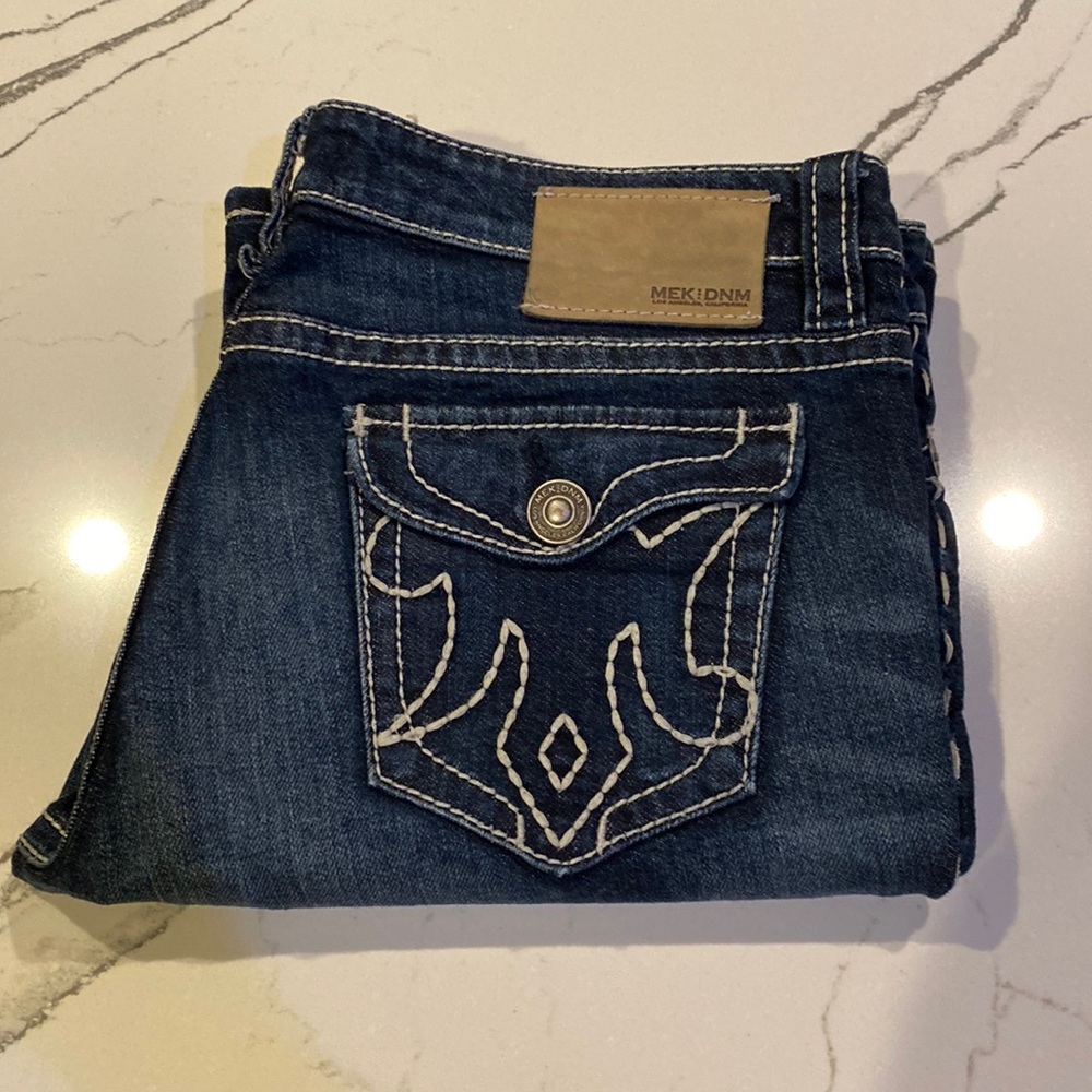 MEK DNM made in the USA. 32x34 (27 inseam) Slim Boot Oaxaca